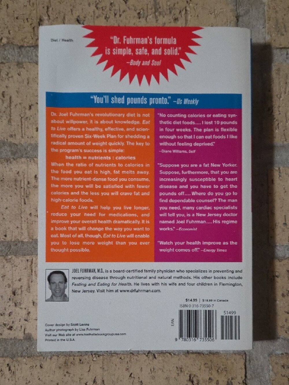 Eat to Live by Joel Fuhrman, M.D. - Picture 2 of 2